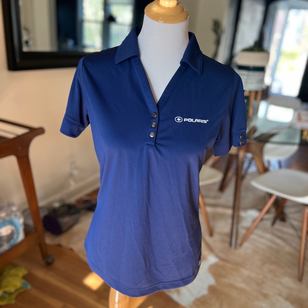 Blue Polaris polo short sleeve shirt